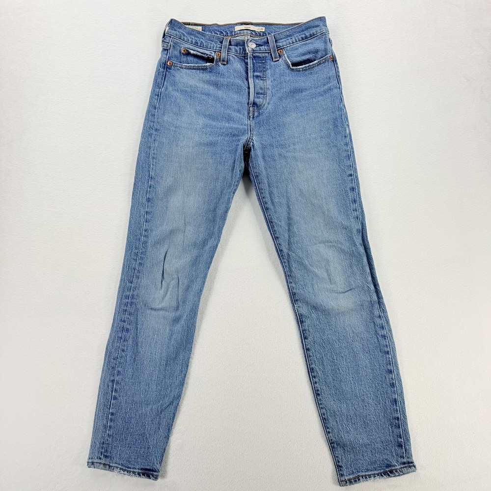 Levi's Wedgie Straight Jeans Womens 26 Blue Good High Rise Denim 22861-0034
